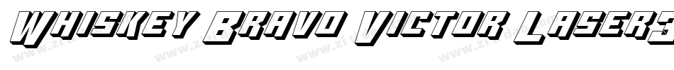Whiskey Bravo Victor Laser3D字体转换